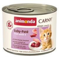 Produktbild von animonda Carny Kitten Baby-Paté Katzenfutter 12x200g
