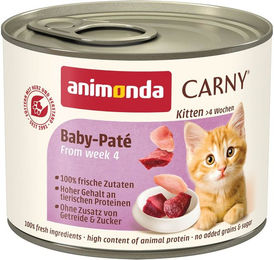 Produktbild von Animonda Carny Kitten Baby-Paté Katzenfutter für Kitten 24x200g