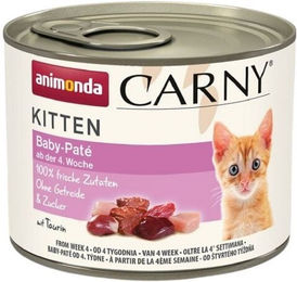 Animonda Carny Kitten Baby-Paté mit Rind und Huhn getreidefrei 12 x 200 g - 12 x 200 g – Bild 1 von 7