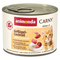 Produktbild von animonda Carny Kitten Geflügel-Cocktail Katzenfutter 24x200g