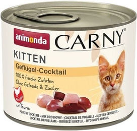 Animonda Carny Kitten Geflügelcocktail Katzen Nassfutter Getreidefrei Ohne Zucker 200 g - 12 x 200 g – Bild 1 von 8