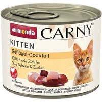 Produktbild von Animonda Carny Kitten Geflügelcocktail Katzen Nassfutter Getreidefrei Ohne Zucker 200 g - 12 x 200 g