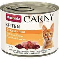 Produktbild von animonda Carny Kitten Katzen Nassfutter Geflügel und Rind getreidefrei ohne Zucker 12 x 200 g - 12 x 200 g