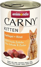 Animonda Carny Kitten Katzen Nassfutter Geflügel und Rind Getreidefrei und Ohne Zucker 12 x 400 g - 12 x 400 g – Bild 1 von 8