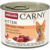 Produktbild von Animonda Carny Kitten Katzen Nassfutter mit Kalb, Huhn und Pute, getreidefrei, 12 x 200 g - 12 x 200 g