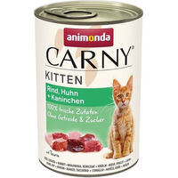 Produktbild von Animonda Carny Kitten Katzen Nassfutter Rind Huhn Kaninchen 12 x 400 g Getreidefrei ohne Zucker - 12 x 400 g