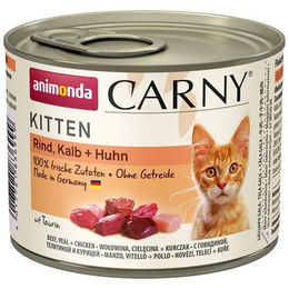 Produktbild von Animonda Carny Kitten Katzen Nassfutter Rind Kalb Huhn 6x200g