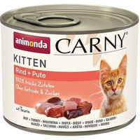 Produktbild von Animonda Carny Kitten Katzen Nassfutter Rind und Pute 12 x 200 g Getreidefrei - 12 x 200 g