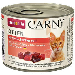 Animonda Carny Kitten Katzenfutter Nassfutter für Kitten Rind Huhn Pute Ente getreidefrei 6 x 200 g - 6 x 200 g – Bild 1 von 6