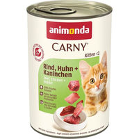 Produktbild von Animonda Carny Kitten Nassentrinkfutter Rind Huhn Kaninchen 12x400g