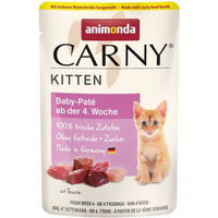 Produktbild von Animonda Carny Kitten Nassfutter Baby-Paté mit Rind und Huhn getreidefrei 85g - 12 x 85 g