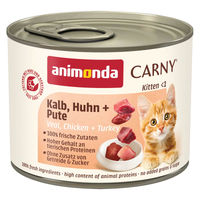 Produktbild von animonda Carny Kitten Nassfutter Kalb Huhn Pute 12x200g