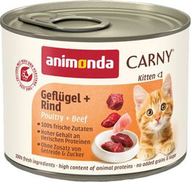 Animonda Carny Kitten Nassfutter Kalb mit Huhn und Truthahn 12 x 200 g – Bild 1 von 1