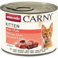 Produktbild von Animonda Carny Kitten Nassfutter Katze Pute und Rind in Sauce 12x200 g - 12 x 200 g