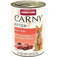 Produktbild von Animonda Carny Kitten Nassfutter Katze Pute und Rind in Sauce 12x400 g - 12 x 400 g