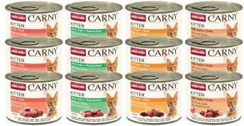 animonda Carny Kitten Nassfutter Mixpaket 12x200 g getreidefrei und ohne Zucker - 12 x 200 g – Bild 1 von 5