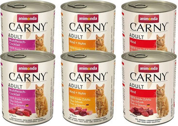 Produktbild von Animonda Carny Mix Hundefutter Adult ohne Zucker 12x800g