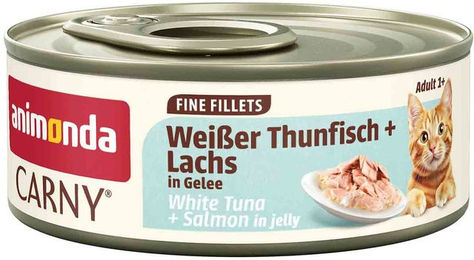 animonda Carny Nassentrinkfutter für erwachsene Katzen Thun mit Lachs 12x60g – Bild 1 von 1