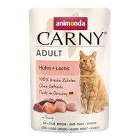 Produktbild von Animonda Carny Nassfutter für erwachsene Katzen Huhn und Lachs 12x85g