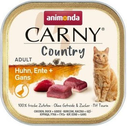 Produktbild von Animonda Carny Nassfutter Katze Adult Huhn Ente Gans 128 x 100 g - 128 x 100 g