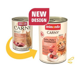 Animonda Carny Nassfutter Katze Adult Huhn Pute und Ente 6x400 g - 6 x 400 g – Bild 1 von 2