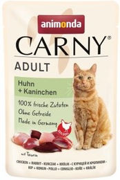 Produktbild von Animonda Carny Nassfutter Katze Adult Huhn und Kaninchen 12x85 g - 12 x 85 g