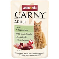 Produktbild von Animonda Carny Nassfutter Katze Adult Huhn und Kaninchen Stückchen in Sauce 24x85 g - 24 x 85 g