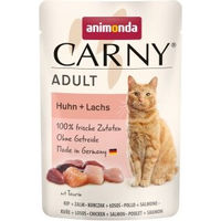 Produktbild von Animonda Carny Nassfutter Katze Adult Huhn und Lachs 12x85 g - 12 x 85 g
