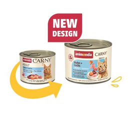 Produktbild von Animonda Carny Nassfutter Katze Adult Huhn und Lachs 6x200 g ohne Farb- und Aromastoffe und ohne Zucker - 6 x 200 g