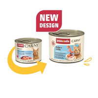 Produktbild von Animonda Carny Nassfutter Katze Adult Huhn und Lachs 6x200 g ohne Farb- und Aromastoffe und ohne Zucker - 6 x 200 g