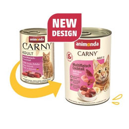 Animonda Carny Nassfutter Katze Adult Multifleisch Cocktail 6x400 g - 6 x 400 g – Bild 1 von 2