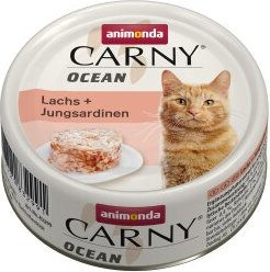 Produktbild von animonda Carny Nassfutter Katze Adult Ocean Lachs und Sardine Filets 12x80 g