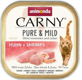 Produktbild von Animonda Carny Nassfutter Katze Adult Pure and Mild Huhn und Garnele 32x100 g - 32 x 100 g