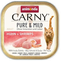 Produktbild von Animonda Carny Nassfutter Katze Adult Pure and Mild Huhn und Garnele 32x100 g - 32 x 100 g