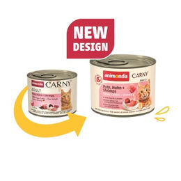 Animonda Carny Nassfutter Katze Adult Pute Huhn und Garnele 12x200 g ohne Farb- und Aromastoffe und ohne Zucker - 12 x 200 g – Bild 1 von 2