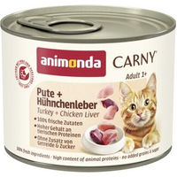 Produktbild von Animonda Carny Nassfutter Katze Adult Pute und Huhn 12x200 g ohne Zucker und Farbstoffe - 12 x 200 g