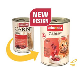 Produktbild von Animonda Carny Nassfutter Katze Adult Rind 6x400 g ohne Farb- und Aromastoffe - 6 x 400 g