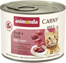 Animonda Carny Nassfutter Katze Adult Rind ohne Farb- und Aromastoffe und ohne Zucker 24x200 g - 24 x 200 g – Bild 1 von 2