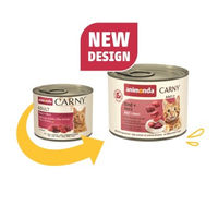 Produktbild von Animonda Carny Nassfutter Katze Adult Rind ohne Zucker 12x200 g - 12 x 200 g