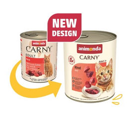 Animonda Carny Nassfutter Katze Adult Rind ohne Zucker und Farbstoffe 24x800 g - 24 x 800 g – Bild 1 von 2