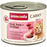 Produktbild von Animonda Carny Nassfutter Katze Adult Rind Pute und Garnele 6x200 g - 6 x 200 g