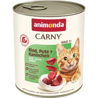 Produktbild von Animonda Carny Nassfutter Katze Adult Rind Pute und Kaninchen 24x800 g - 24 x 800 g