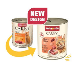 Animonda Carny Nassfutter Katze Adult Rind und Huhn 6x800 g ohne Zucker und Aromastoffe - 6 x 800 g – Bild 1 von 2