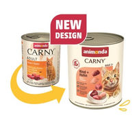 Produktbild von Animonda Carny Nassfutter Katze Adult Rind und Huhn 6x800 g ohne Zucker und Aromastoffe - 6 x 800 g