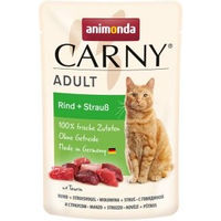 Produktbild von Animonda Carny Nassfutter Katze Adult Rind und Strauß 48x85 g - 48 x 85 g