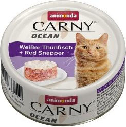 Produktbild von animonda Carny Nassfutter Katze Adult Weißer Thunfisch und Rotbarsch Filets 12x80 g