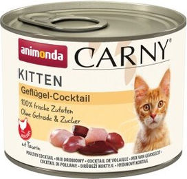 Produktbild von Animonda Carny Nassfutter Katze Kitten Geflügel Cocktail Stückchen in Sauce 24x200 g - 24 x 200 g