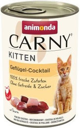 Produktbild von Animonda Carny Nassfutter Katze Kitten Geflügel Stückchen in Sauce ohne Zucker und Farbstoffe 24x400 g - 24 x 400 g