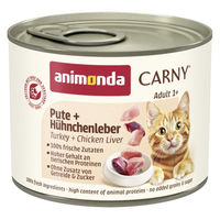 Produktbild von Animonda Carny Nassfutter Pute und Hühnchenleber getreidefrei ohne Zucker 6x200g - 6 x 200 g