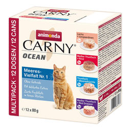 Animonda Carny Ocean Adult Katzenfutter Meeres-Vielfalt Nr. 1 mit Thunfisch 24x80g – Bild 1 von 2